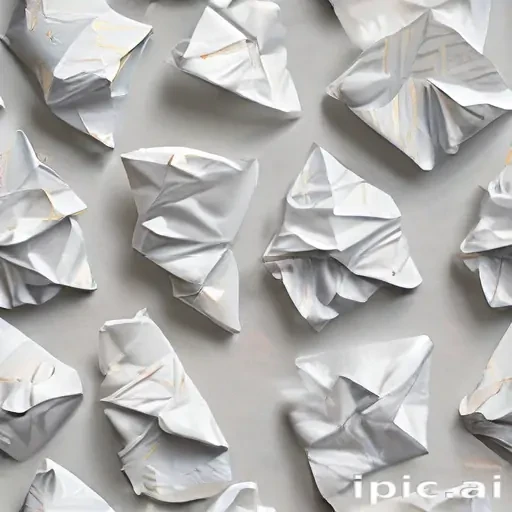 crumpled up paper