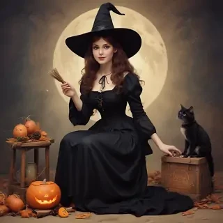 vintage witch images