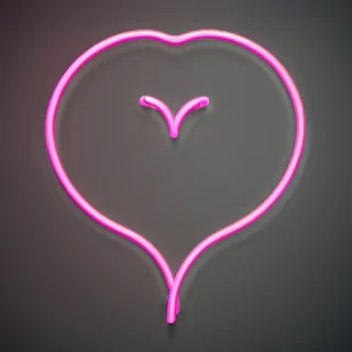 neon heart png
