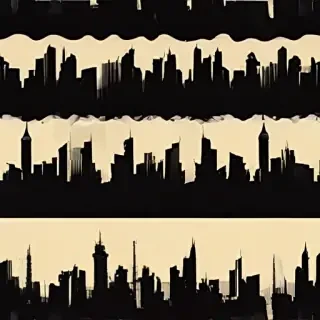 city silhouette png