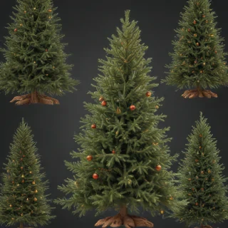 christmas trees transparent background