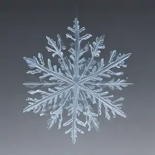 transparent snowflake