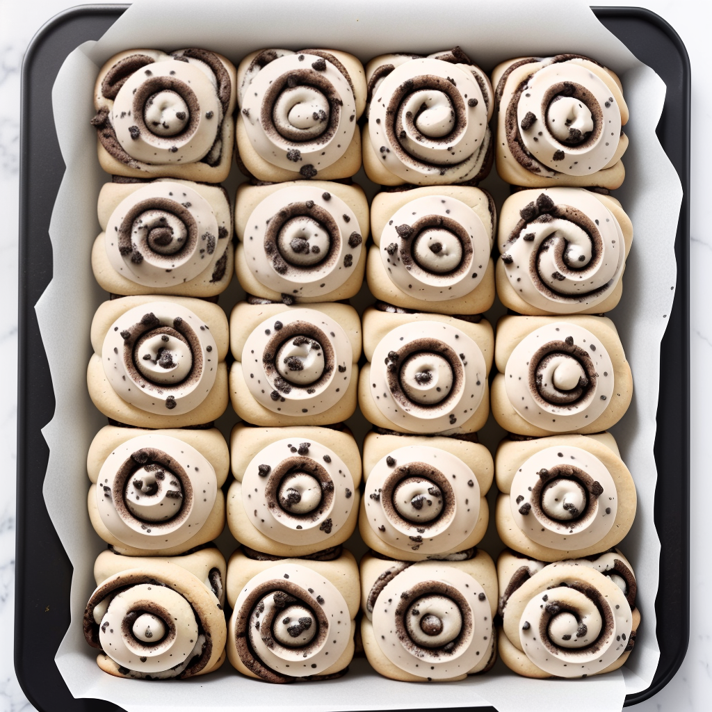 cookies and cream cinnamon rolls