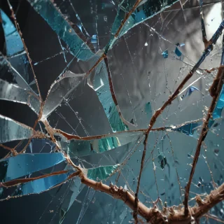 broken glass overlay