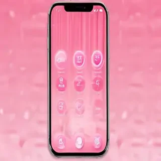 pink home screen