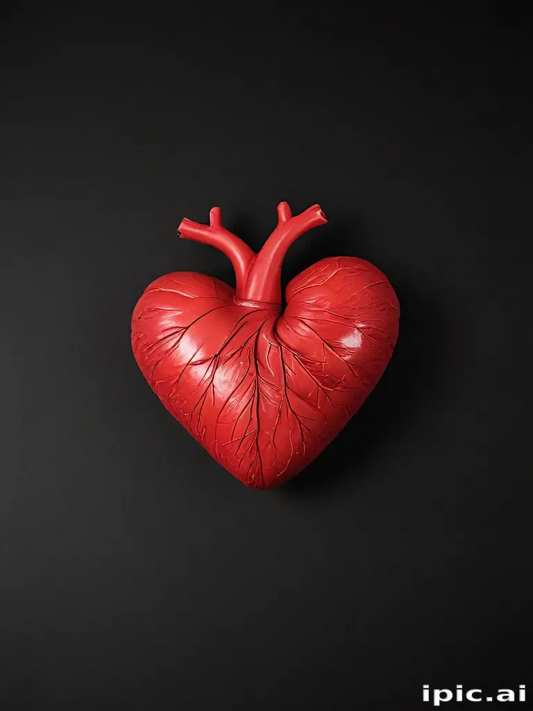 heart with black background