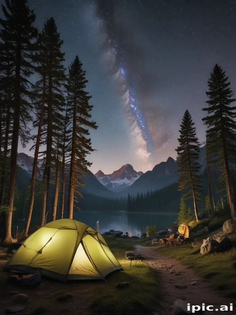camping background pic