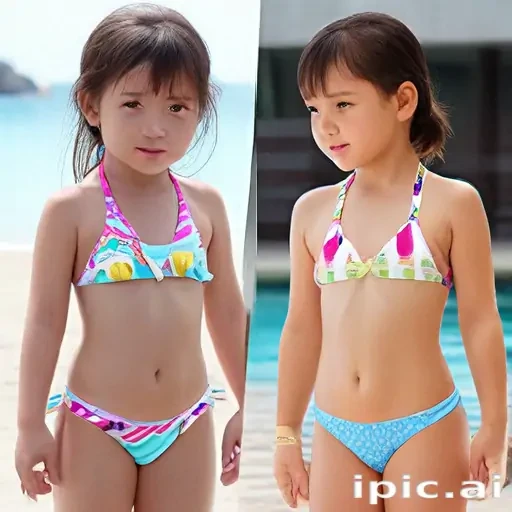 ai little girl in bikini