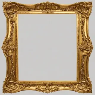 golden frame png transparent