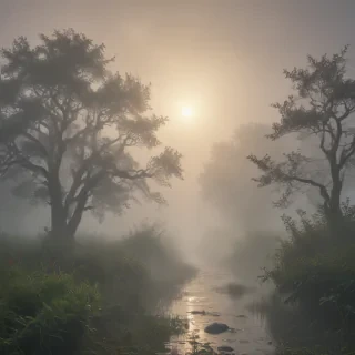 foggy background
