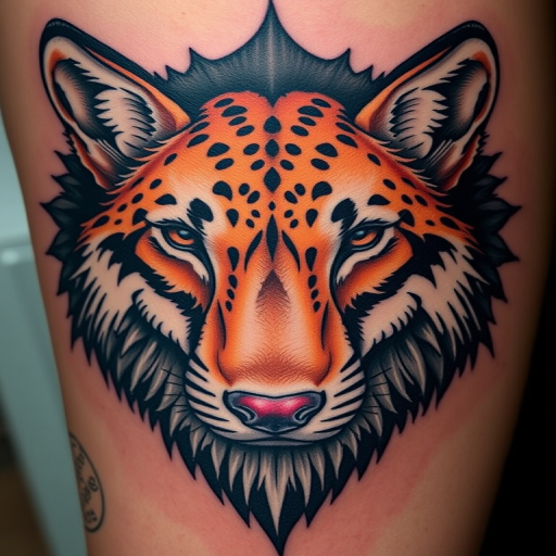 Hyperrealistic "Wildlife Portrait" tattoo showc