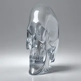 transparent skull