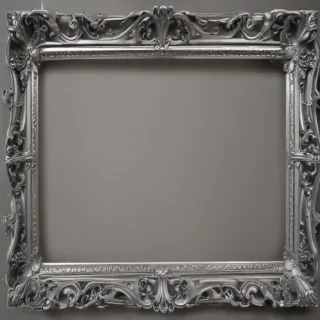 silver frame png