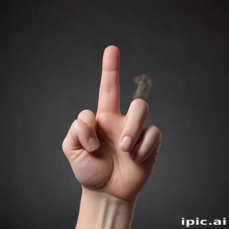 middle finger background