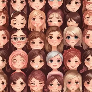 cute women background