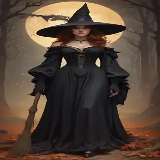 vintage witch art