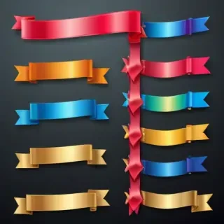 ribbon banners