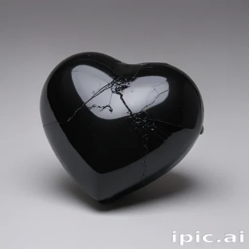 broken heart black