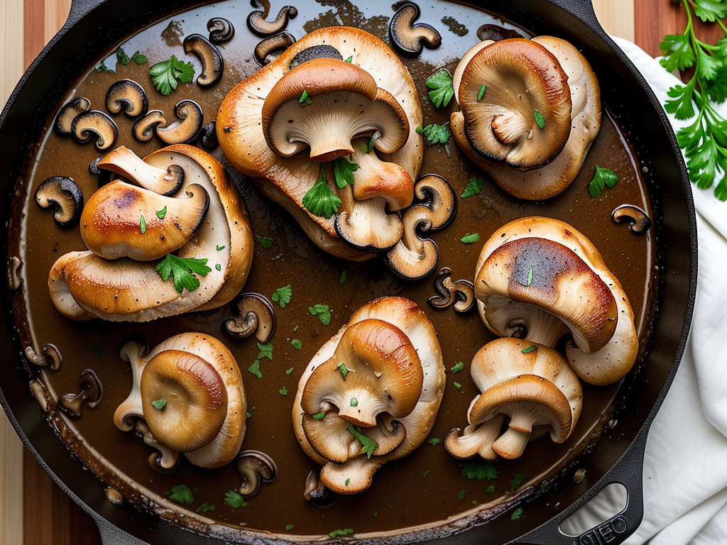 mushroom chicken of the woods recipes