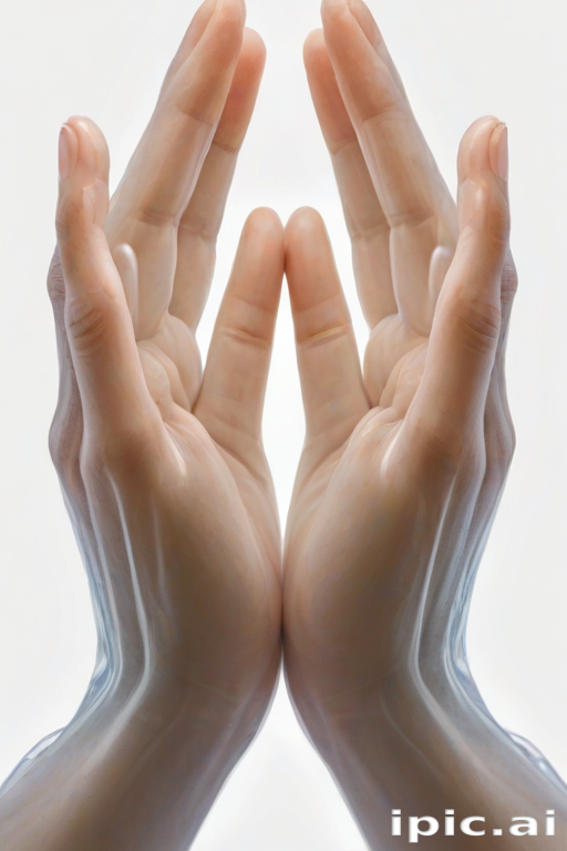 transparent prayer hands