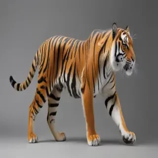 transparent tiger