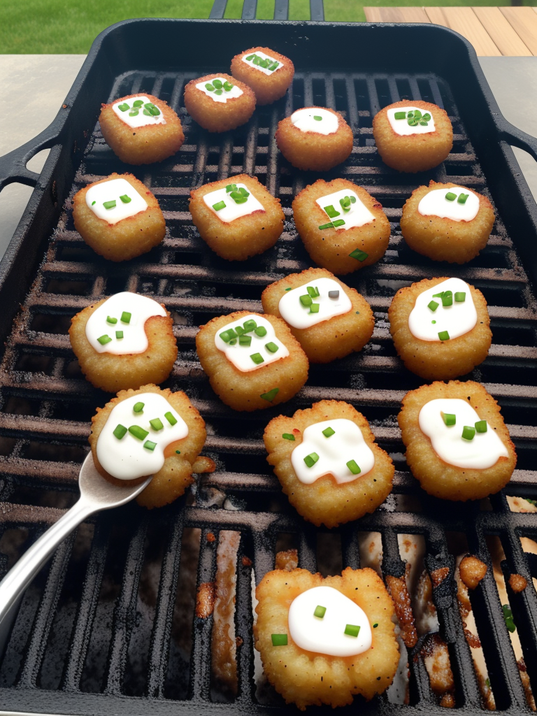 tater tots on the grill