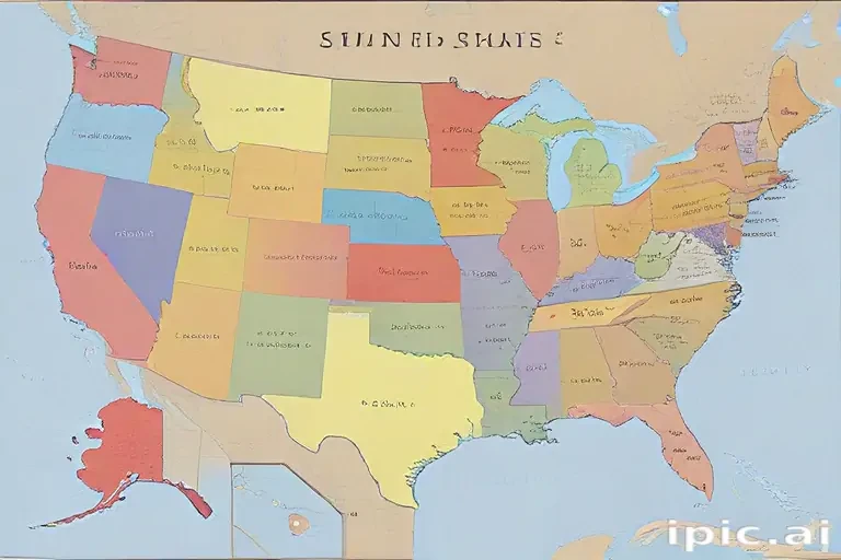 map united states