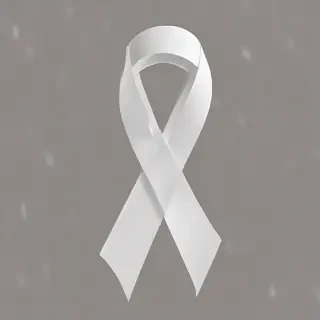 white ribbon png