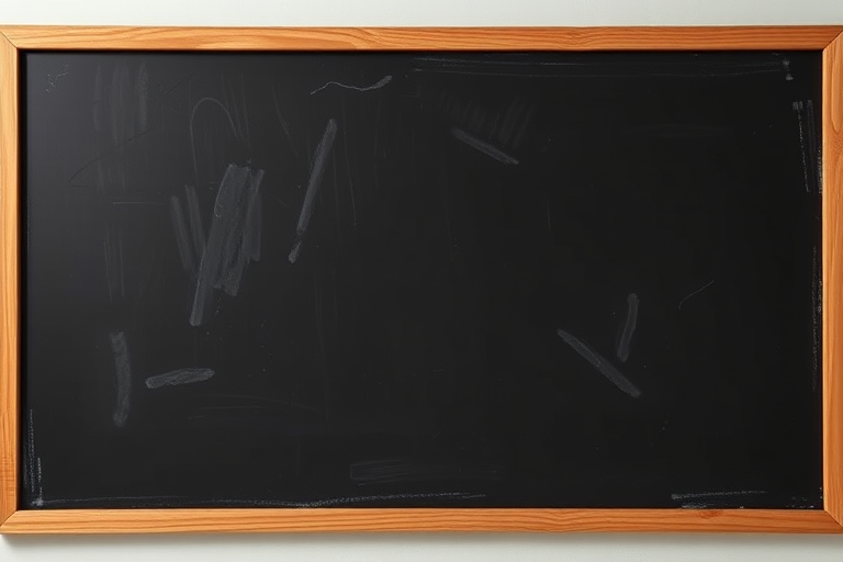 Create a high-resolution image of a textured black chalkboard, using a Canon EOS 5D Mark IV, aperture f/8, shutter speed 1/60s, ISO 100, with a straight-on view and soft natural lighting to enhance clarity and contrast.