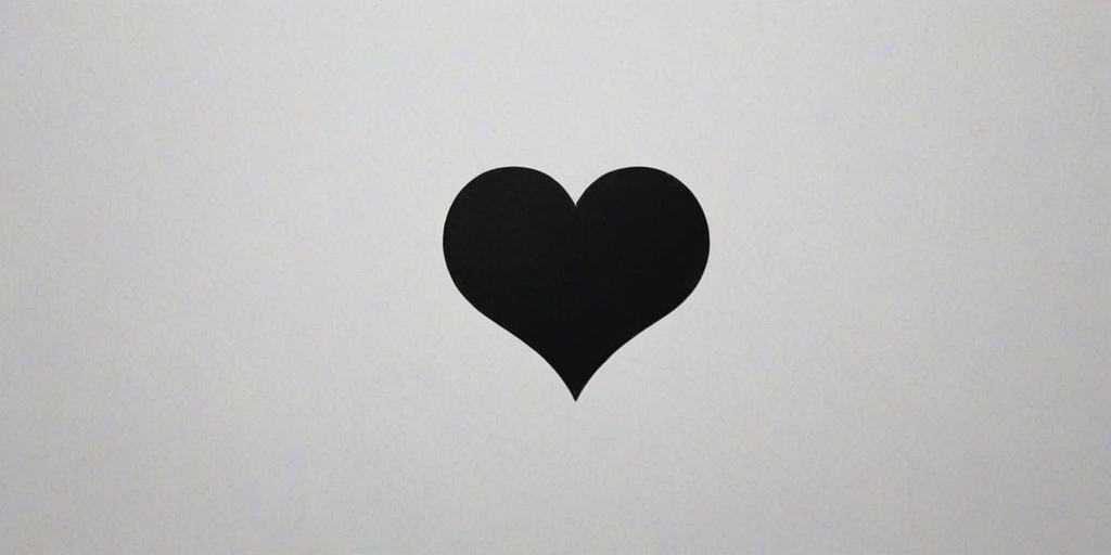 aesthetic black heart wallpaper
