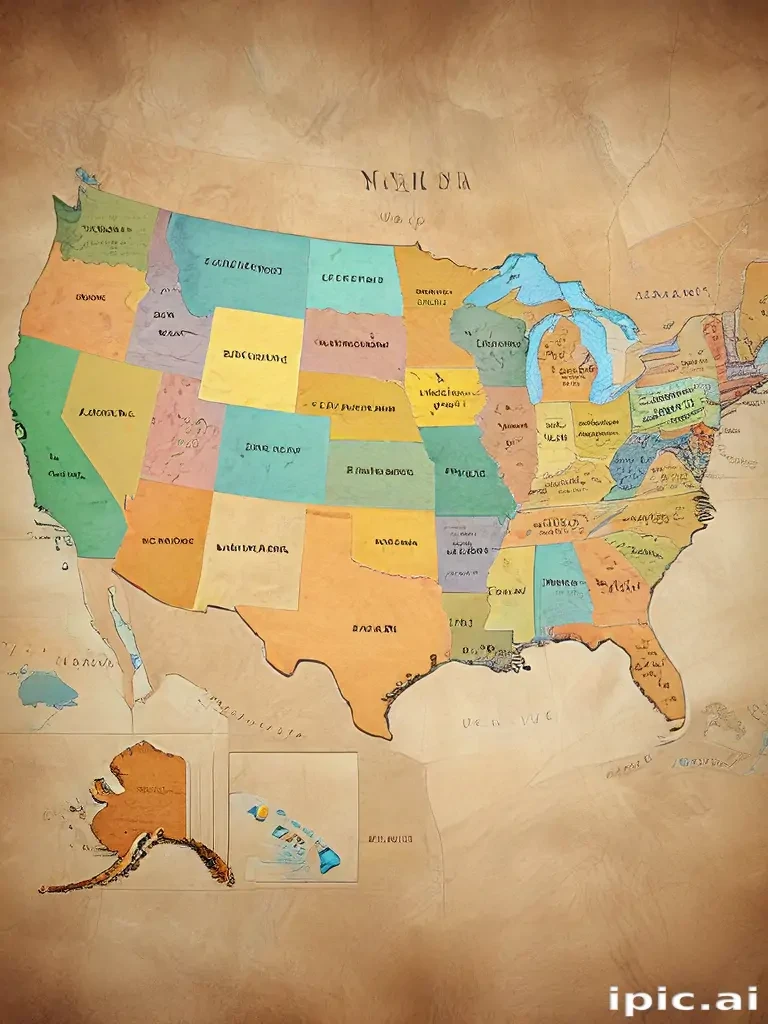map of the usa states