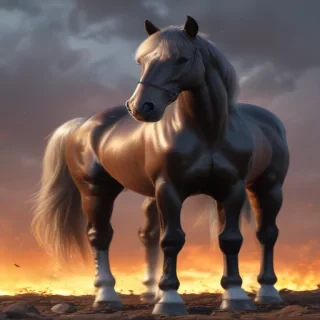 cartoon horse
