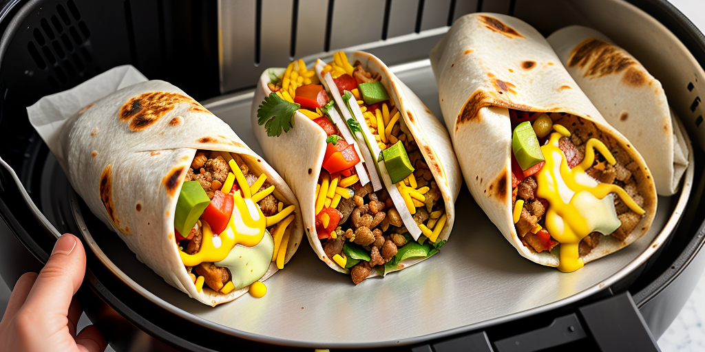 reheating burritos in air fryer