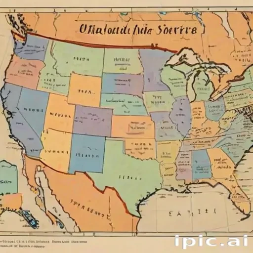 united states map with state names