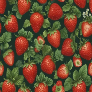 strawberry wallpaper aesthetic