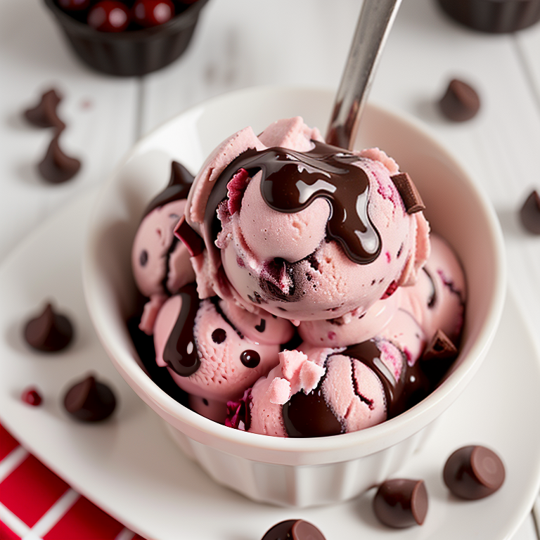cherry chocolate chunk ice cream