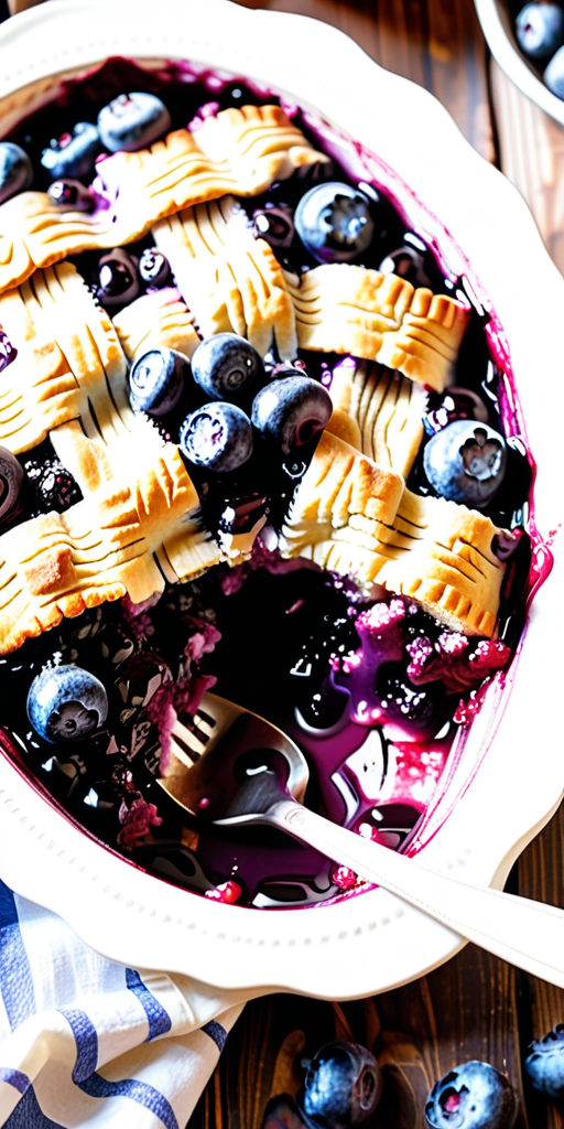 blueberry cobbler with pie filling