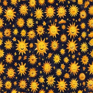 cartoon suns