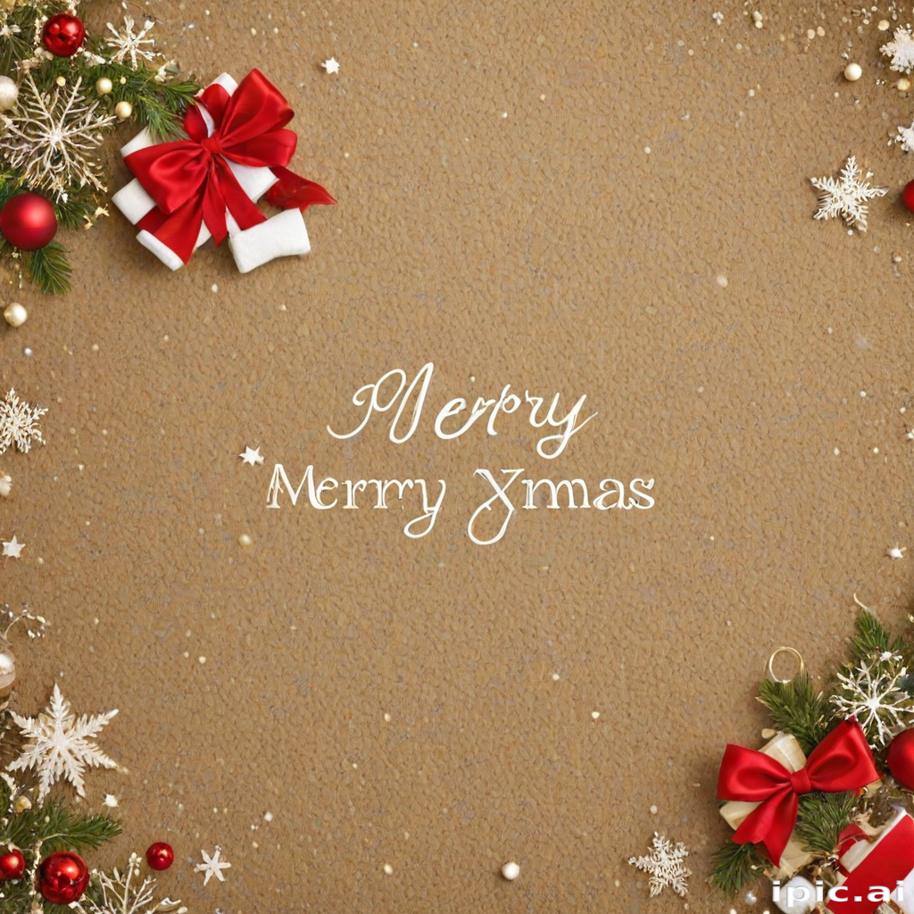 Festive Decorations and Cheerful Wishes for a Merry Christmas Celebration
