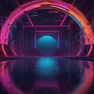 neon color background