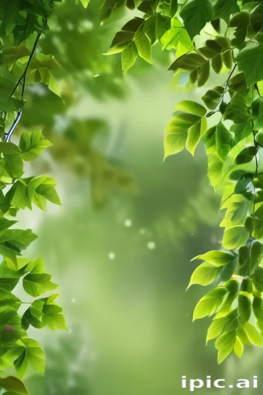 green leaves background
