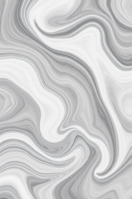 Create an abstract texture with smooth gray and white swirls, shot with a Canon EOS R5 at f/8, 50mm lens, 1/125 sec shutter speed, ISO 100, natural lighting, top-down view, minimalist style.