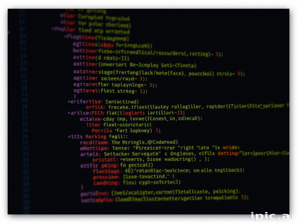 Colorful Code Snippet Displaying Programming Syntax and Structure in Action