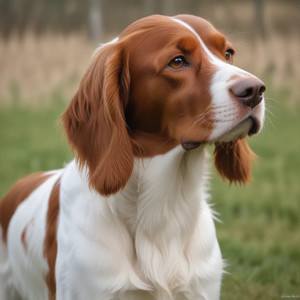 irish red and white setter