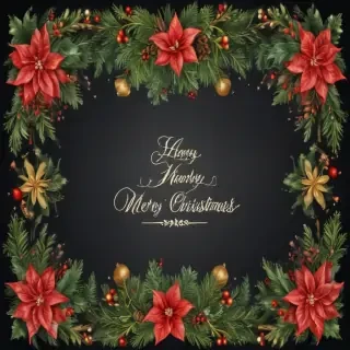 merry christmas clip art transparent background