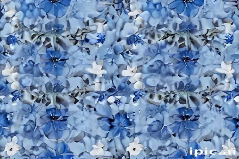 blue flowers aesthetic