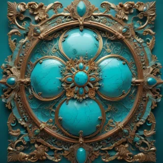 turquoise background