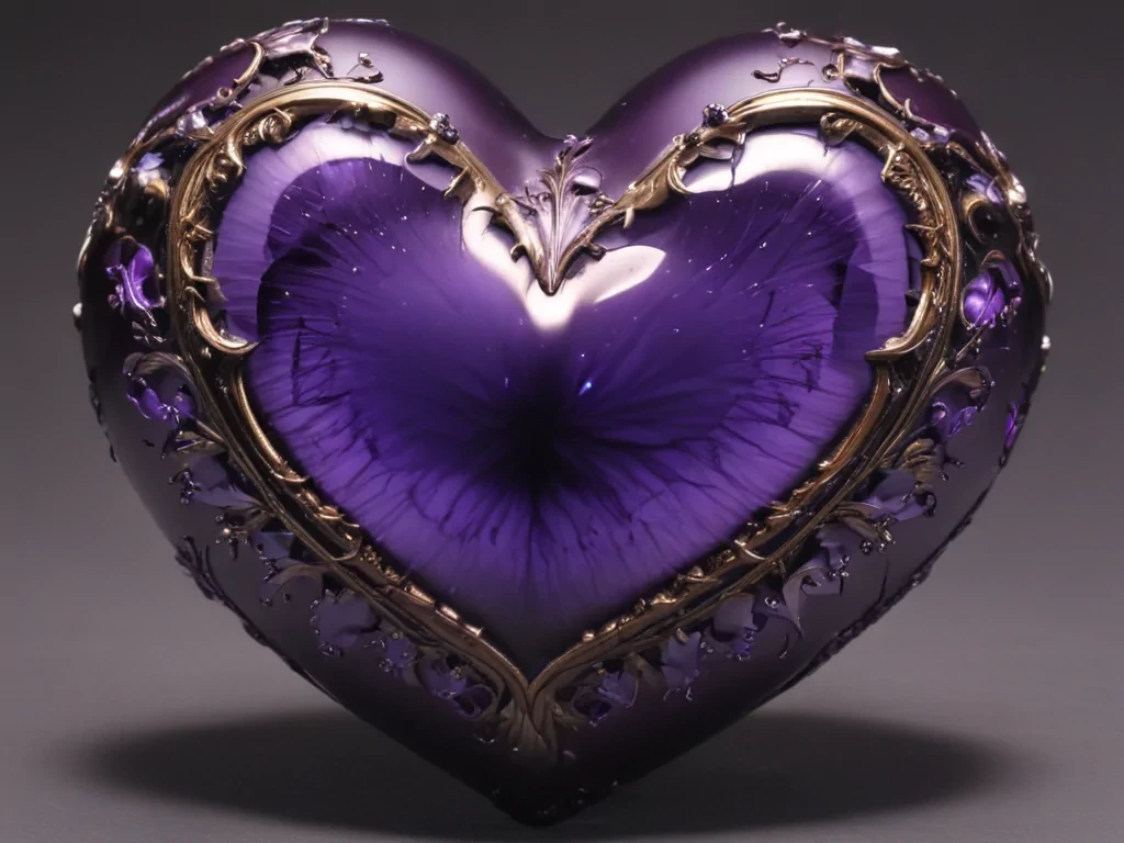 aesthetic purple heart