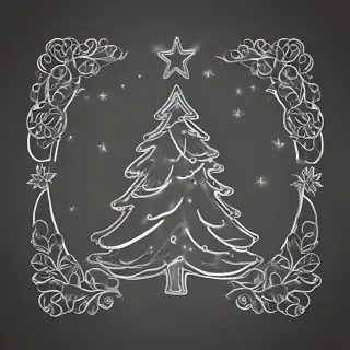 christmas outline