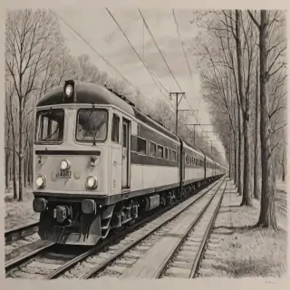 train drawing